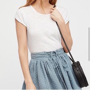Free People Meet Your Match Lace-up Mini Skort